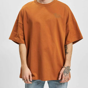 เสื้อยืดแบรนด์เนมสไตล์วินเทจคุณภาพสูง ทรงโอเวอร์ไซส์ สีพื้น ผ้าฝ้ายสีขาว ขายส่งจำนวนมาก เสื้อสตรีทแวร์สำหรับผู้ชาย - Product Image 1