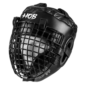 อุปกรณ์ป้องกันศีรษะสำหรับชกมวย HOB ทำจากหนัง PU พร้อมแผ่นป้องกันใบหน้า สำหรับผู้ใหญ่ ใช้ได้ทั้งชายและหญิง เหมาะสำหรับการฝึกซ้อมกีฬา - Product Image 1