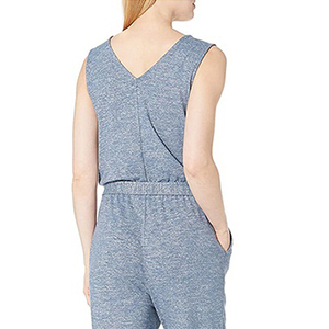 Mono corto sin mangas para mujer, informal, de una pieza, suave, ligero, de ajuste relajado, para uso diario y playa. - Product Image 3
