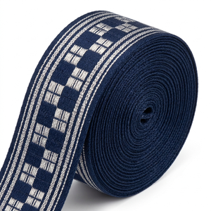 Neelkamal Industries 25mm Maroon Silver Zari Festive Jacquard <b>Ribbon</b> Elegant Trim for Ethnic Wear Blouse Borders Gift Wrapping - Product Image 1