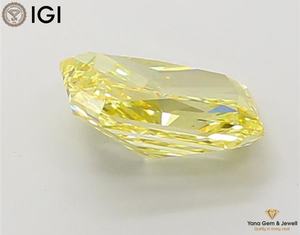 Diamante de Corte Radiante Cultivado en Laboratorio con Certificado IGI de 1.50 Quilates, Color Amarillo Intenso, Claridad VS1, para Anillo de Compromiso de Lujo - Product Image 6