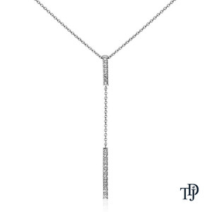 Pendentif élégant en or 18 carats avec diamants de laboratoire taille brillant et chaîne personnalisable, design serti de barrettes - Product Image 2