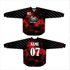 Camiseta de Paintball de Alta Calidad, Ropa Deportiva Personalizada para Equipos con Nombre y Número de Jugador Personalizados y Diseño de Sublimación a Todo Color - Product Image 1