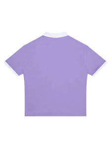 Camiseta para Mujer, 100% Algodón, Ligera, Cuello Redondo, Corte Holgado, Manga Corta, Color Sólido, Estilo Preppy, Transpirable - Product Image 3
