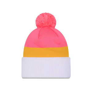 Gorro de Punto Unisex con Rayas Jacquard, Gorro de Invierno para Esquí, Estilo Casual para Adultos, 100% Poliéster, 56-58CM, Patrón de Punto Computarizado - Product Image 4