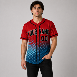 Camiseta de Entrenamiento de Béisbol Personalizada, Jersey de Béisbol Personalizado para Fuera del Campo, Diseño Sublimado con Rayas, Uniforme de Béisbol para Hombre - Product Image 4