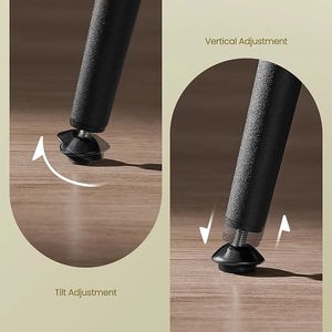 Counter Height <b>Bar</b> <b>Stools</b> Set of 2, Modern <b>Backless</b> Round Seat <b>Stools</b>, Metal Frame, 24.8-Inch Tall for Kitchen Island Home <b>Bars</b> - Product Image 5