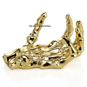 Ensemble de 2 sculptures de haute qualité, artisanales, pour la décoration du hall d'hôtel, sur mesure, en aluminium, bois et verre - Product Image 5