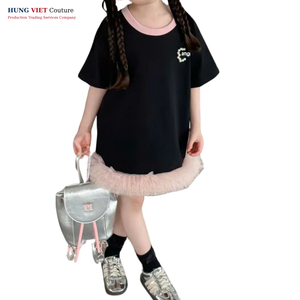 Hung Viet 240 Gsm Spandex/Cotton Casual Summer <b>Polo</b> <b>Shirts</b> T-<b>Shirts</b> for Teenagers Kids Custom Logo Printed 3D Woven Breathable - Product Image 1