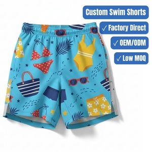 Fabricante de Shorts de Baño Sublimados Personalizados, OEM, Marca Privada, Shorts de Playa de Secado Rápido - Product Image 1