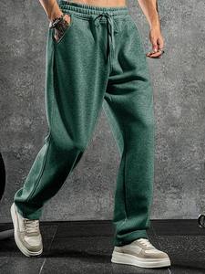 Pantalones Deportivos de Primera Calidad en Color Beige, Talla Grande, Personalizados, Lavados con Ácido, Antiarrugas, de Algodón Ecológico, Pantalones Casuales para Hombre, Invierno - Product Image 2