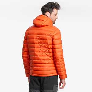 Chaqueta de plumón para hombre, personalizable, de color sólido, con cremallera, gruesa y cálida para invierno, tipo puffer. - Product Image 4