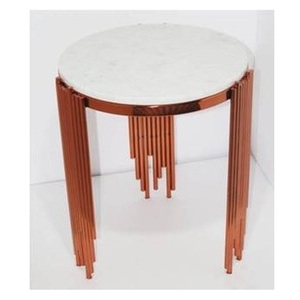 Modern Living Handmade <b>Table</b> Luxury Furniture Black Marble Top Round <b>Side</b> <b>Table</b> for Living Room, Hotel, Office Rose <b>Gold</b> <b>Tables</b> - Product Image 1