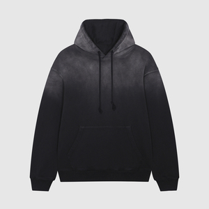 Top Selling Trendy Fashionable Acid Wash Embroidered Spring <b>Hoodie</b> Original Cotton Durable Anti-Shrink Casualwear for Men - Product Image 1
