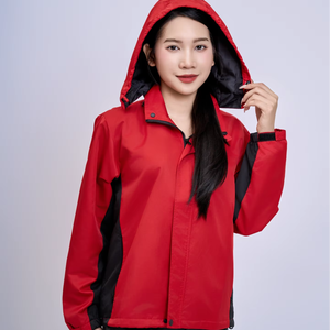 Chaqueta Unisex de Carcasa Rígida, Color Rojo y Negro, Aislamiento Térmico, FMF Vietnam, Resistente al Viento, Impermeable y Transpirable, Poliéster/Nailon - Product Image 1