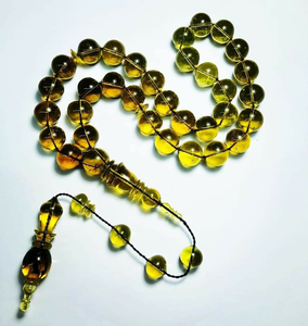Magnifiques perles de prière musulmanes en résine, fabriquées à la main, écologiques, pour la maison, Misbaha Tasbih, pour le Ramadan, l'Aïd et le Zikr quotidien - Product Image 1
