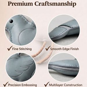 <b>Custom</b> Logo Soft PU Leather JR Brand <b>Keychain</b> for Boutique Gift Shops - Product Image 5