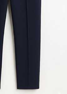 Navy Blue 100% Cotton Lightweight Jogger Pants for <b>Men</b> | Tapered Fit Pintuck <b>Trousers</b> with <b>Drawstring</b> Waist | Wholesale OEM/ODM - Product Image 2