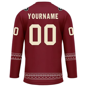 Maillot de hockey sur glace personnalisé OEM 100 % polyester imprimé par sublimation, fournisseur pakistanais, vente en gros, exportation, acheteurs américains, uniforme d'équipe, en gros - Product Image 5