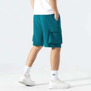 กางเกงตกปลาผู้ชายแบบแห้งเร็วสั่งทำพิเศษ ผ้าโพลีผสม ระบายความชื้น ลายเรียบ มีเชือกผูกเอว เหมาะสำหรับตกปลาชายหาด - Product Image 5