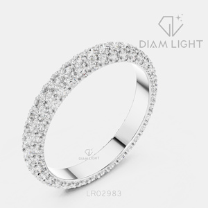 Bague de fiançailles en or blanc 14 carats avec diamant de laboratoire rond de 1,512 carats, certifié IGI, couleur F+, clarté VS+, bague de promesse pour femme - Product Image 2