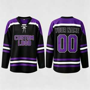 Camisetas de Hockey Personalizadas de Primera Calidad Brave 2026, Estampadas y Cosidas, Uniformes de Hockey sobre Hielo Vintage con Cordones para Hombre, Bordadas - Product Image 2