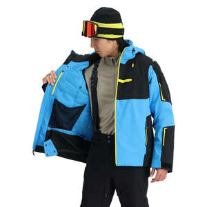 Chaqueta de Esquí Impermeable para Hombre con Logotipo Personalizado, Cortavientos, Transpirable, Abrigo de Snowboard para Invierno, Chaqueta Térmica para Esquí de Montaña - Product Image 1