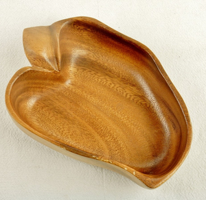 Bol de service en bois de qualité supérieure, design feuille étonnant, pour table à manger, mariages et fêtes, bol en bois de luxe durable - Product Image 2