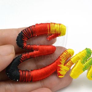 Parches Termoadhesivos de Fieltro No Tejido con Letras Bordadas en Chenille, Estilo Escritura, Forma Irregular, para Grupos de Chicas, Muy Demandados - Product Image 3