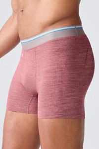 Calzoncillos bóxer de color liso para hombre, personalizados con logo impreso, transpirables, cómodos, antibacterianos, de tiro bajo, con logo en la cintura con cuentas. ¡Gran oferta! - Product Image 3