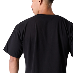 Chemise noire à manches courtes pour homme, en coton premium confortable, vêtement décontracté, chemise de sport tendance, vêtements de sport élégants, vente en gros - Product Image 6