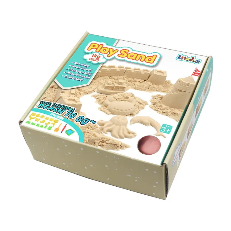 LitoJoy Großhandel Große Menge OEM Verschiedene Farben Spiel Sand