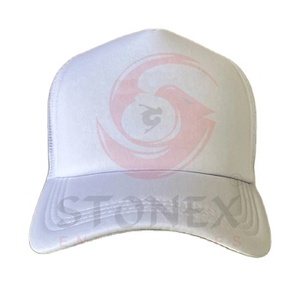 Best Selling White Color 100% Cotton Fabric super Soft Material Wholesale Price Trucker <b>Hat</b> Outdoor Use - Product Image 1