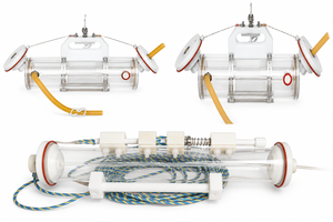 Échantillonneur d'eau Niskin, type horizontal et vertical, bouteille d'échantillonnage d'eau à double barillet en acrylique avec raccords en acier inoxydable SS316, OEM - Product Image 2