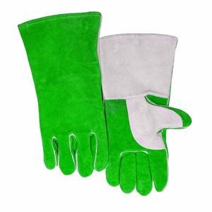 Gants de soudage en cuir de vachette pleine fleur, haute qualité, résistants à l'abrasion, pour la lutte contre les incendies, la construction, le barbecue, durables - Product Image 4
