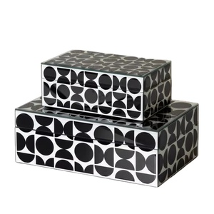 Cajas de fregona de resina únicas, cajas de almacenamiento hechas a mano con incrustaciones de resina, cajas de fregona decorativas personalizadas para soluciones de almacenamiento en el hogar - Product Image 1