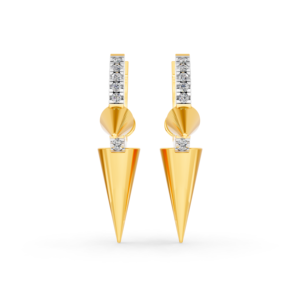 Pendientes de Oro Sólido de 14K, 9K, 10K y 18K con Diamantes de Laboratorio, Certificados por IGI, RJC, ODM, OEM, Fabricante de Joyería Fina Ética, Venta al por Mayor EA501913 - Product Image 3