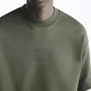 T-shirts surdimensionnés pour hommes en coton respirant, coupe décontractée, style streetwear, vêtements décontractés, fabricant et fournisseur de marques privées - Product Image 6