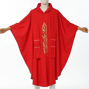 Uniforme de Sacerdote Católico, Sotana de Manga Larga de Poliéster de Alta Calidad, Túnica de Iglesia Personalizada para el Clérigo, Venta al por Mayor OEM - Product Image 4