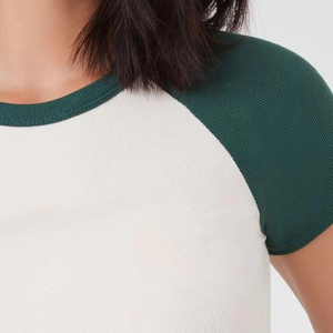 New Design Wholesale Loose Style Workout Crop <b>Top</b> Cotton Shirt for Women Gym & Streetwear Breathable Quick Dry Summer T shirt - Product Image 3