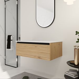 30 Wall-Mounted <b>Bathroom</b> <b>Vanities</b> with 1 Soft-Close Drawer Excluding Sink - Product Image 3