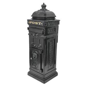 Cylindrical Pillar Ground Mount Ireland <b>Posts</b> Holder <b>Box</b> Green Coated Handmade Custom Letter <b>Box</b> & Mailbox For Farmhouse - Product Image 5