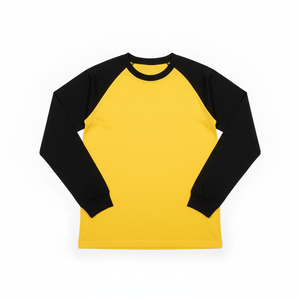 เสื้อยืดแขนยาวผู้หญิงผ้าฝ้าย 100% แขนแบบแร็กแลน พิมพ์โลโก้ได้ตามต้องการ เสื้อยืดเบสบอลแขนยาว สีพื้น ไซส์ใหญ่ - Product Image 1