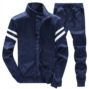 Conjunto Deportivo de Invierno para Hombre, Estampado, 100% Algodón, Forro Polar, Resistente al Viento, Secado Rápido, Elástico en Cuatro Direcciones - Product Image 5