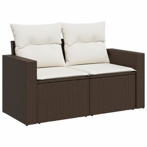 Conjunto de Sofás Modulares Grandes de Ratán PE Marrón para Jardín, Muebles de Exterior Cómodos y Elegantes - Product Image 6