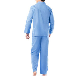 Traje de dormir ligero para hombre, conjunto de ropa de dormir de manga larga con pantalones a juego para la noche y comodidad en el hogar - Product Image 2