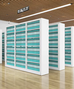 Étagère à livres double face en métal à 4 niveaux, style bois MDF, sur pieds, pour bibliothèque domestique, OEM/ODM Vietnam - Product Image 5