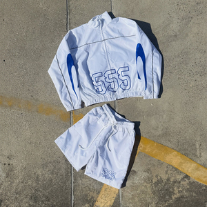 Custom logo <b>Nylon</b> Tracksuit Vintage Street Style with Screen Printing Design Breathable <b>Nylon</b> <b>Shorts</b> Summer Style - Product Image 1