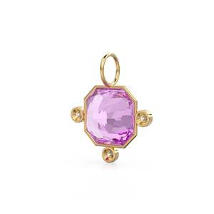 14k Yellow <b>Solid</b> <b>Gold</b> Diamond 7ct Kunzite Bezel <b>Pendant</b> February Birthstone Radiant Pink Gemstone Fine <b>Pendants</b> Charms Jewelry - Product Image 5