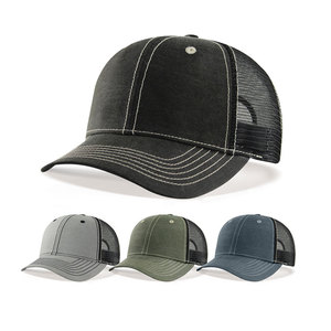 High Quality Embroidery Custom Logo 6-Panel Trucker Mesh Baseball Cap Fashion Image Hip Hop Casual Travel Fishing Hat - Product Image 1